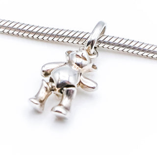 LINKS OF LONDON Teddy Bear Sterling Silver Charm With Moveable Legs