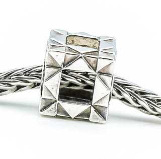TROLLBEADS Origami Bead Sterling Silver Charm TAGBE-20096 by Designer Isabel Aagaard Retired