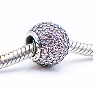 PANDORA Violet Pave Lights Sterling Silver Charm