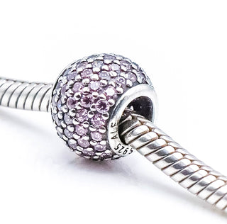 PANDORA Violet Pave Lights Sterling Silver Charm