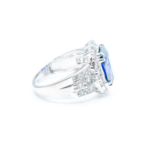 Bella Luce® Blue And White Cubic Zirconia Sterling Silver Ring Size 8