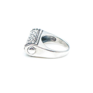 Sterling Silver Woven Design Ring Size 6.25