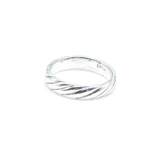 Sterling Silver Twist Ring Size 7