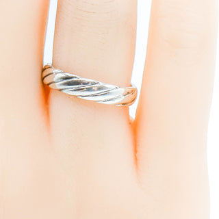 Sterling Silver Twist Ring Size 7