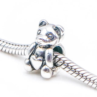 CHAMILIA Teddy Bear With Heart Belly Sterling Silver Charm