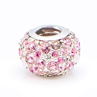 CHAMILIA Jeweled Kaleidoscope Pink Swarovski Crystal Sterling Silver Charm