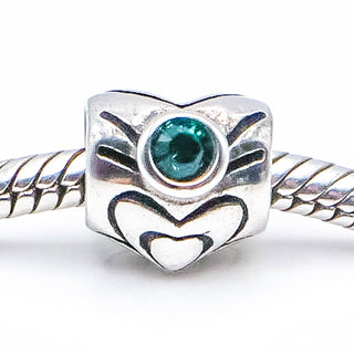 CHAMILIA Heart May Birthstone Sterling Silver Charm