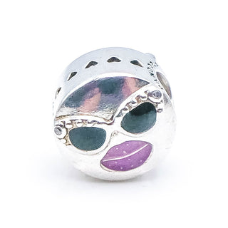 Pandora Stay Cool Emoji Sterling Silver Charm