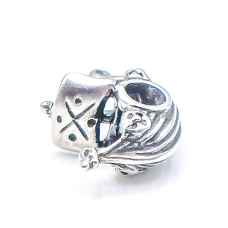 ESKE STORM Magic Rune Viking Ship Sterling Silver Charm - Retired