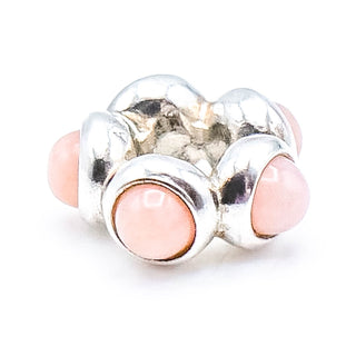 PANDORA RARE Pink Opal Cabochon Sterling Silver Charm