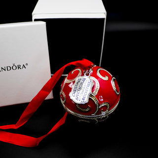 PANDORA 2017 Limited Edition Rockettes Snowball Christmas Ornament And Charm