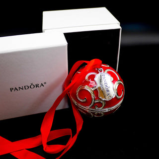 PANDORA 2017 Limited Edition Rockettes Snowball Christmas Ornament And Charm