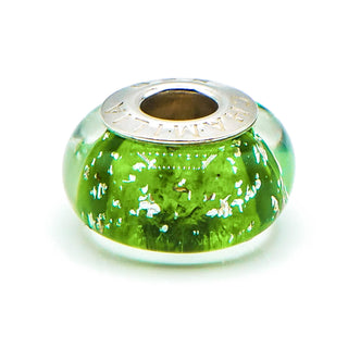 CHAMILIA Be Merry Green Murano Glass Charm With Sterling Silver Core