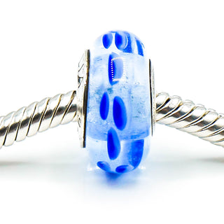 CHAMILIA Blue Murano Glass Charm Sterling Silver Charm