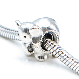 PANDORA Elephant Charm Alabama Football Mascot Sterling Silver Bead