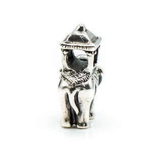 TROLLBEADS Indian Elephant Bead Sterling Silver Charm