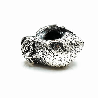 TROLLBEADS Owl Bead Sterling Silver Charm