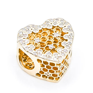 PANDORA Shine ™ Honeycomb Lace Heart Charm