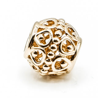 PANDORA 14K Gold Guilded Cage Charm