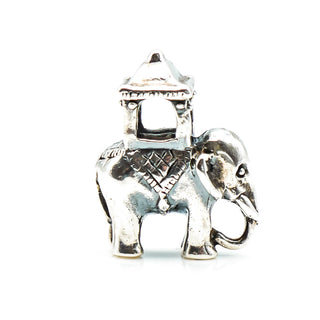 TROLLBEADS Indian Elephant Bead Sterling Silver Charm