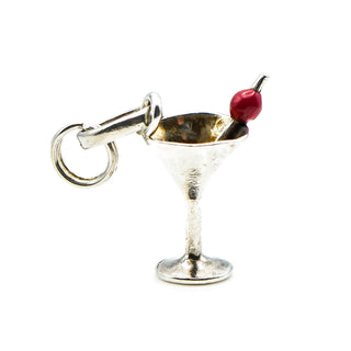 LINKS OF LONDON Cocktail Glass Sterling Silver Charm