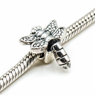 Vintage Designer Dragonfly Sterling Silver Charm With Moving Tail