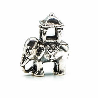 TROLLBEADS Indian Elephant Bead Sterling Silver Charm