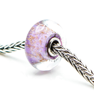 TROLLBEADS Graceful Sky Glass Bead Sterling Silver Core Charm