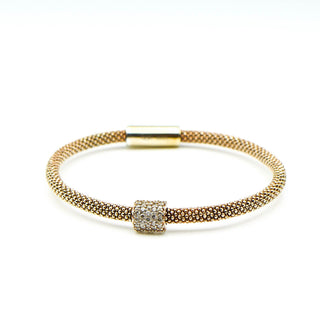 LINKS Of LONDON 6.7-Inch Rose Gold Vermeil Effervescence Star Dust CZ Bracelet With Pave Accent