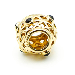 PANDORA Onyx Constellation 14K Gold Charm With Onyx
