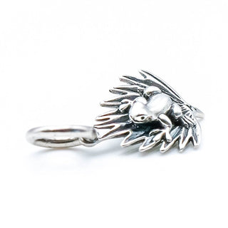REDBALIFROG Sterling Silver Palm Frond & Frog Charm