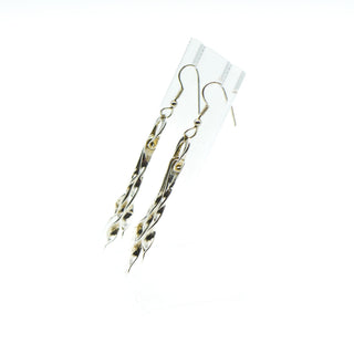 Sterling Silver Artist Dangle Earrings With a Twist