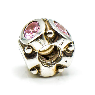 CHAMILIA Ovals Pink Cubic Zirconia Sterling Silver Charm Bead