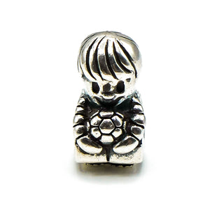 CHAMILIA Little Boy Sterling Silver Charm With Soccer Ball
