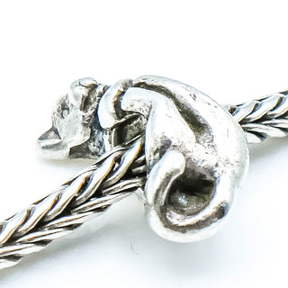 TROLLBEADS Big Cat Bead Sterling Silver Charm