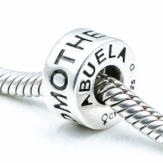 CHAMILIA Sterling Silver Grandmother Charm Bead