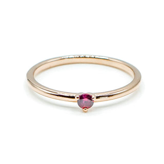 Pandora Rose ™ Size 8.5 (58) Red Stackable Solitaire Ring With Red Zirconia
