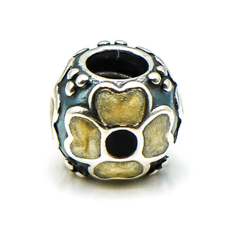 PANDORA Yellow Daisy Sterling Silver Flower Charm With Yellow Enamel