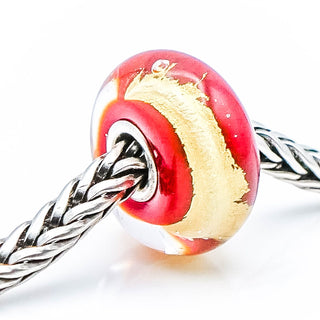 TROLLBEADS Root Chakra Bead Sterling Silver Charm With 22K Gold