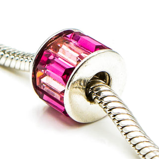 CHAMILIA The Swarovski Collection Pink Baguette Sterling Silver Charm