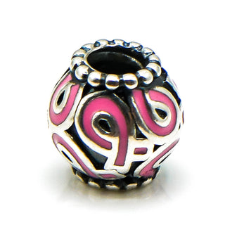 PANDORA Limited Edition Pink Ribbon Sterling Silver Breast Cancer Awareness Charm