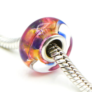 CHAMILIA 24K Collection Majestic Gold Murano Glass Bead Charm With Sterling Silver Core