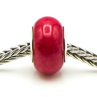 Gems En Vogue Red Quartz Bead With Sterling Silver Core