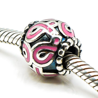 PANDORA Limited Edition Pink Ribbon Sterling Silver Breast Cancer Awareness Charm