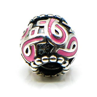 PANDORA Limited Edition Pink Ribbon Sterling Silver Breast Cancer Awareness Charm