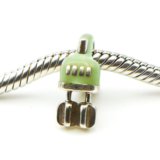 CHAMILIA Beat-It Electric Mixer Sterling Silver Dangle Charm With Light Green Enamel