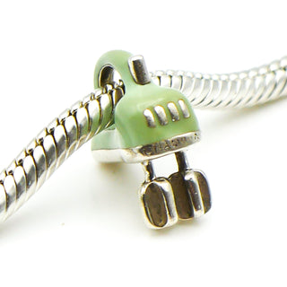 CHAMILIA Beat-It Electric Mixer Sterling Silver Dangle Charm With Light Green Enamel