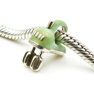 CHAMILIA Beat-It Electric Mixer Sterling Silver Dangle Charm With Light Green Enamel