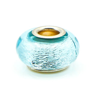 CHAMILIA Blue With Silver Murano Glass Charm With Sterling Silver Core