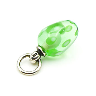 TROLLBEADS Festive Light Green Dot Tassel Bead Sterling Silver Charm